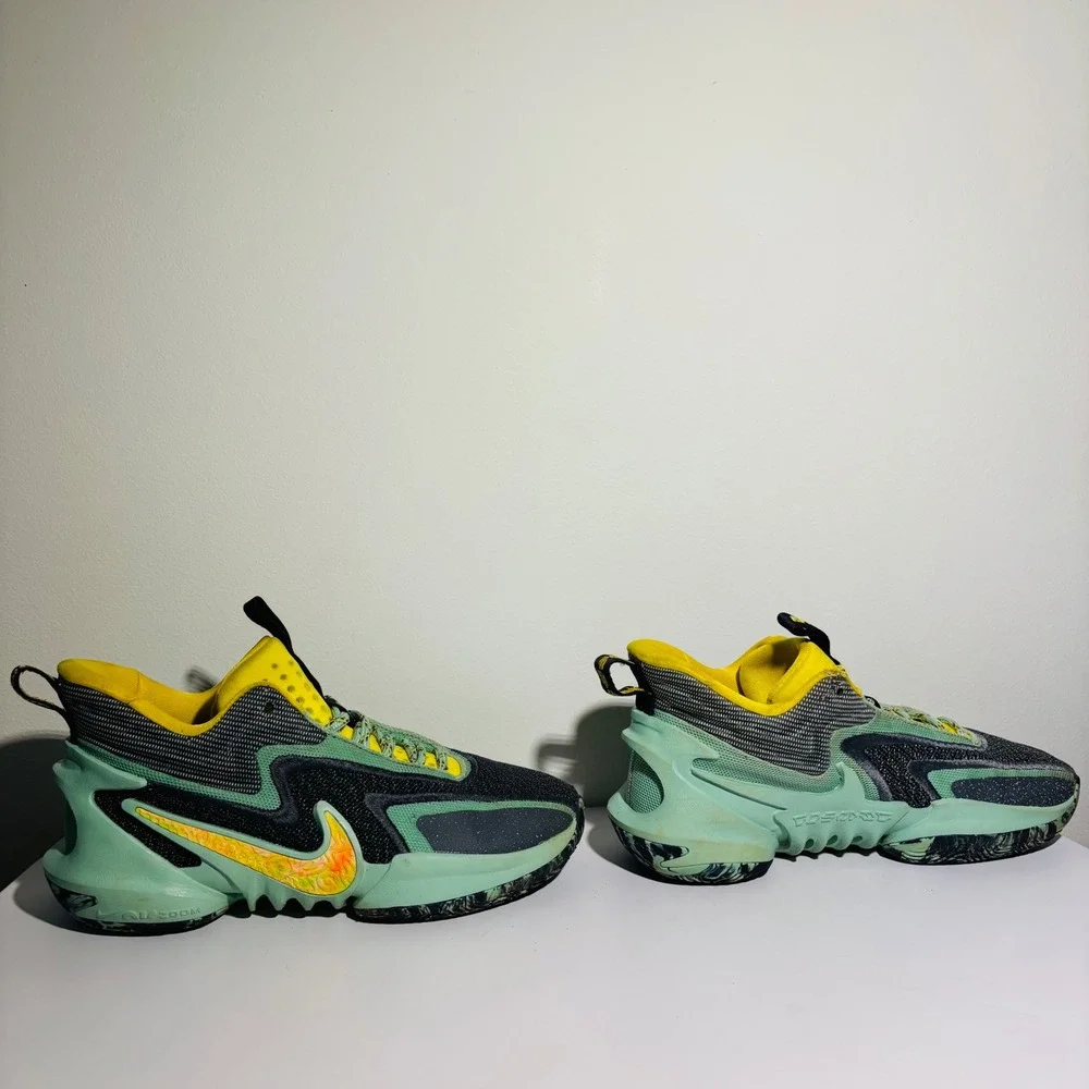 Nike Cosmic Unity‎ 2 Enamel Green Multi Basketball Shoe DH1537-300 Men's Sz 7.5